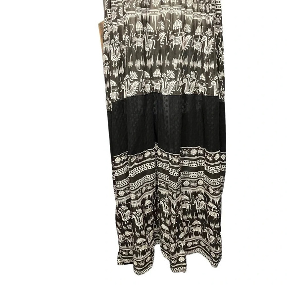 Free People Black and White Printed Triangle Top Maxi Dress Size X-Small
. - Picture 7 of 16